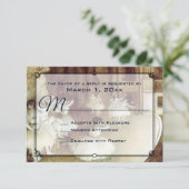 Degas' Probe über Bühne Wedding RSVP Karte (Stehend Vorderseite)