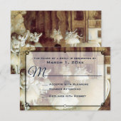 Degas' Probe über Bühne Wedding RSVP Karte (Vorne/Hinten)