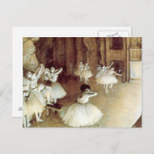 Degas-Probe zur Bühne Postkarte (Vorne/Hinten)