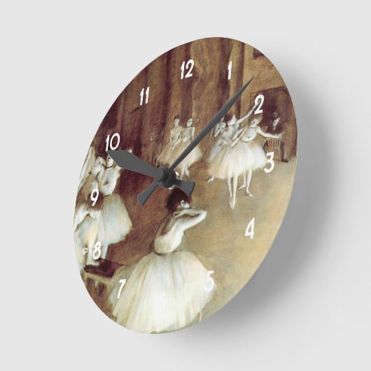 Degas-Probe zur Bühne Runde Wanduhr (Winkel)