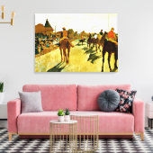Degas: Racehorses Before the Stands Leinwanddruck (Insitu (Wohnzimmer))
