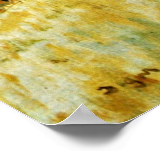 Degas: Racehorses Before the Stands Poster (Ecke)