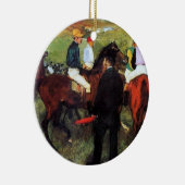 Degas - Racehorses Weihnachtsschmuck (Rechts)