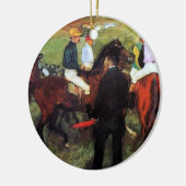 Degas - Racehorses Weihnachtsschmuck (Links)