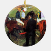 Degas - Racehorses Weihnachtsschmuck (Hinten)