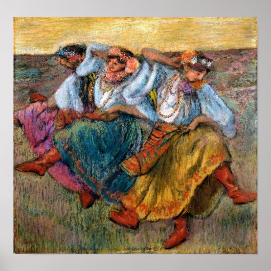 Degas - Russische Tänzer Poster (Vorne)