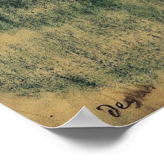 Degas - Russischer Tänzer Poster (Ecke)