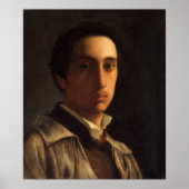 Degas - Selbstportrait 1856 Poster (Vorne)