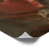 Degas - Selbstportrait (1857) Poster (Ecke)