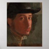 Degas - Selbstportrait (1857) Poster (Vorne)