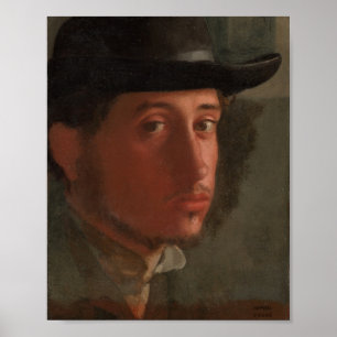 Degas - Selbstportrait (1857) Poster