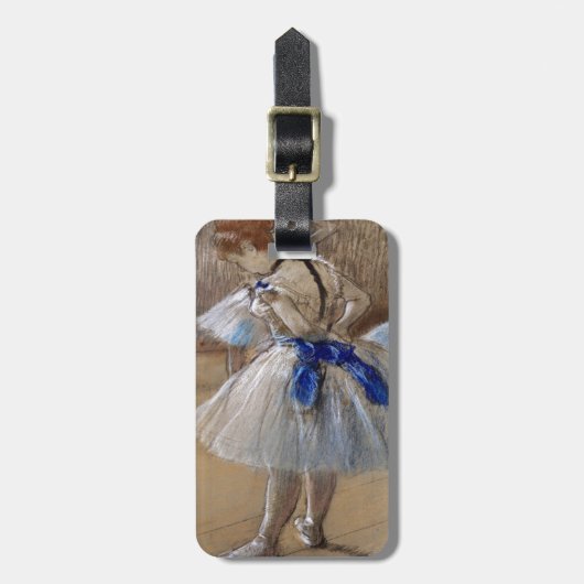 Degas Study of a Dancer Gepäckanhänger (Vorderseite vertikal)