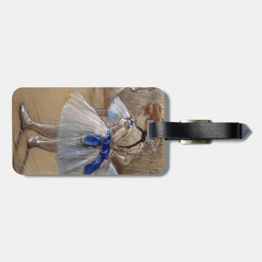 Degas Study of a Dancer Gepäckanhänger (Rückseite horizontal)