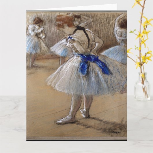 Degas Study of a Dancer Karte (Gelbe Blume)