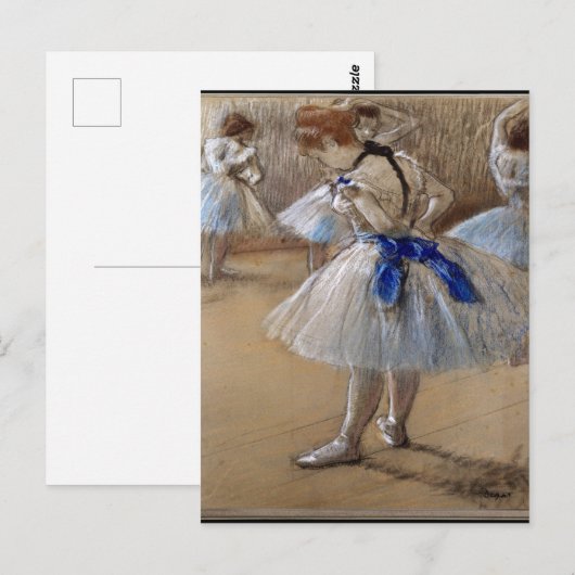 Degas Study of a Dancer Postkarte (Vorne/Hinten)