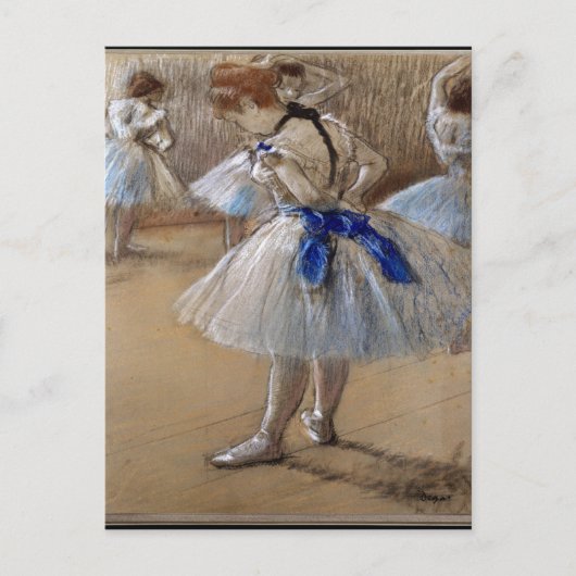 Degas Study of a Dancer Postkarte (Vorderseite)