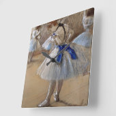 Degas Study of a Dancer Quadratische Wanduhr (Winkel)