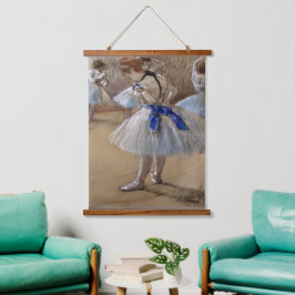 Degas Study of a Dancer Wandteppich Mit Holzrahmen