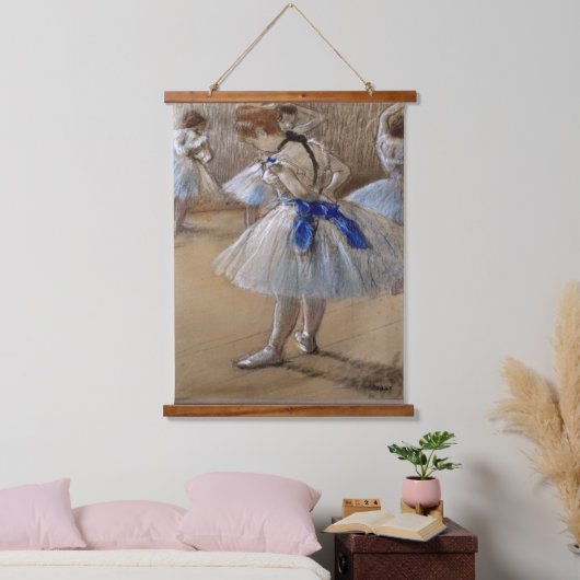 Degas Study of a Dancer Wandteppich Mit Holzrahmen (Schlafzimmer)