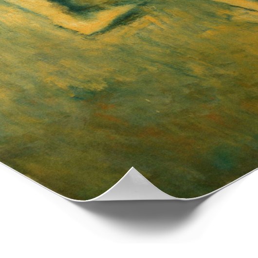 Degas - Tänzer an der Barre Poster (Ecke)