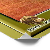 Degas - Tänzer in rosa Kleid Poster (Ecke)