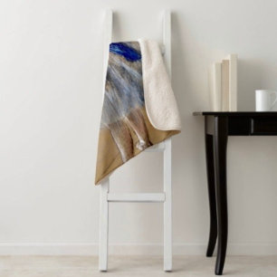 Degas Tänzer mit blauer Schleife Sherpadecke