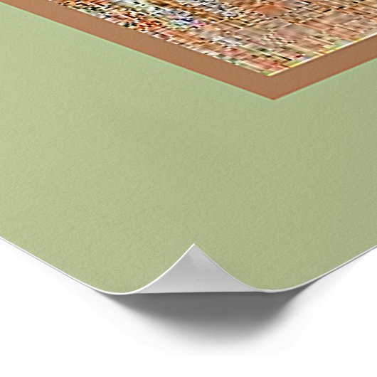 Degas - Tänzer, rosa und grün Poster (Ecke)