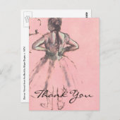 Degas' Tänzer von der Rückseite aus gesehen Postkarte (Vorne/Hinten)