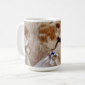 Degas Tänzerin mit blauem Band Kaffeetasse (Vorderseite Links)