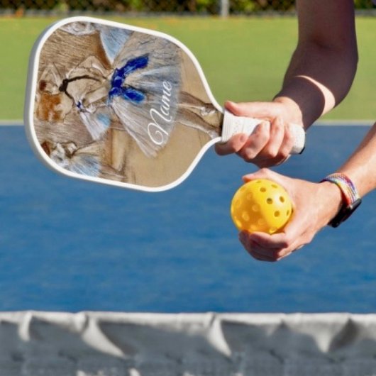 Degas-Tänzerin mit blauem Band Pickleball Schläger