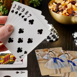 Degas Tänzerin mit blauem Band Spielkarten