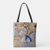 Degas Tänzerin mit blauem Band Tasche (Rückseite)
