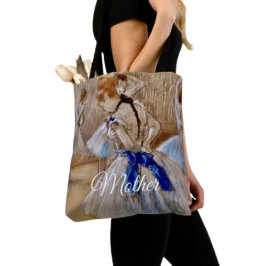 Degas Tänzerin mit blauem Band Tasche