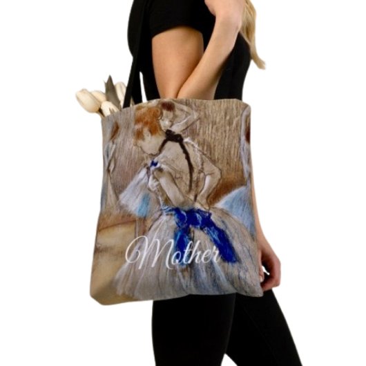 Degas Tänzerin mit blauem Band Tasche