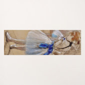 Degas Tänzerin mit blauem Band Yogamatte (Rückseite (Horizontal))