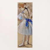 Degas Tänzerin mit blauem Band Yogamatte (Rückseite)