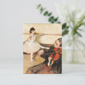 Degas - The Dance Lesson, berühmtes Bild Postcard Postkarte (Stehend Vorderseite)