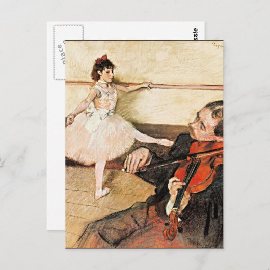 Degas - The Dance Lesson, berühmtes Bild Postcard Postkarte (Vorne/Hinten)