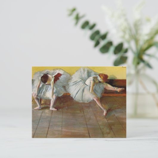 Degas Two Ballet Dancers Postcard Postkarte (Stehend Vorderseite)