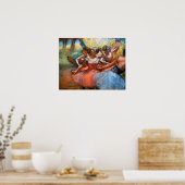 Degas - Vier Ballerinas auf Bühne 1890 Poster (Küche)