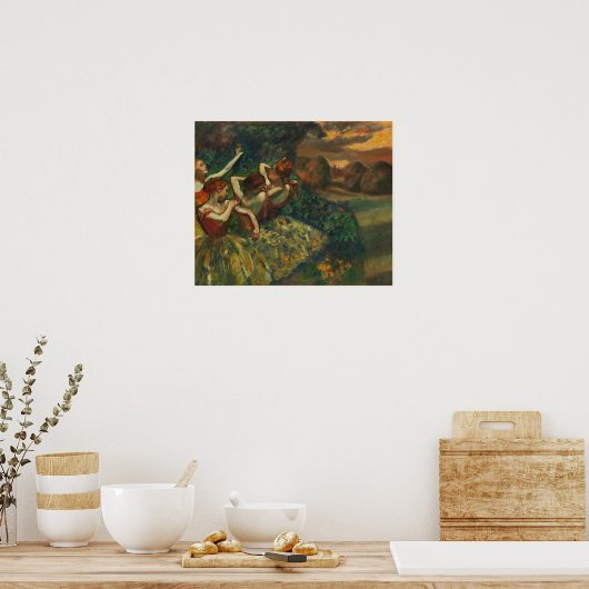 Degas - Vier Tänzer Poster (Küche)