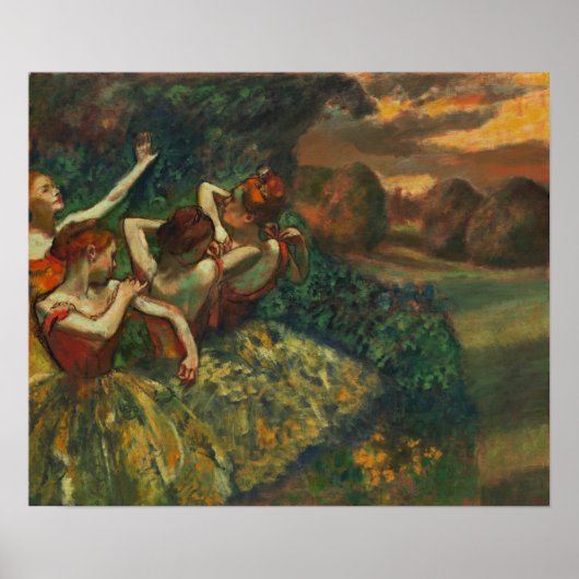 Degas - Vier Tänzer Poster (Vorne)