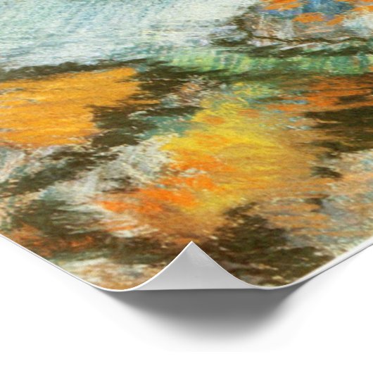 Degas - Vor dem Vorhang Call 1892 Poster (Ecke)