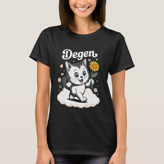 Degen Katze T-Shirt (Vorderseite)