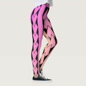 Degradiertes rosa Stammeslegging Leggings (Rechts)