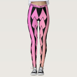 Degradiertes rosa Stammeslegging Leggings