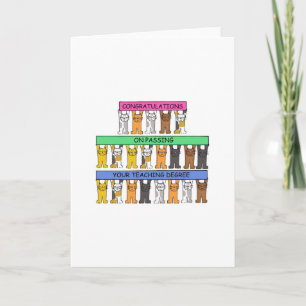 Degree Glückwunsch lehren Karte