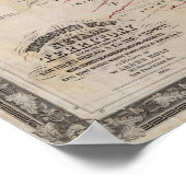 DeGroots Karte des Gebiets Nevada Poster (Ecke)