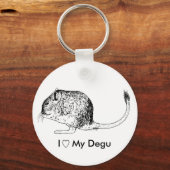 Degu Liebe Schlüsselanhänger (Vorderseite)