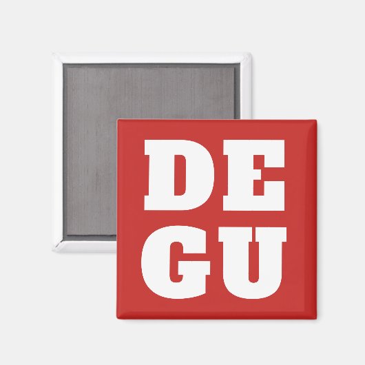 ⊿DEGU⊿ MAGNET (Vorderseite/Rückseite)